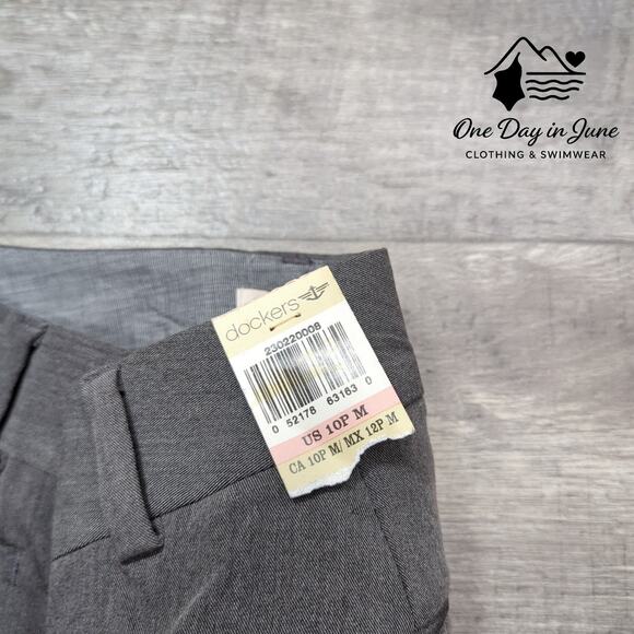 Dockers Petite Trouser Leg Pants Size 10P - Picture 2 of 6
